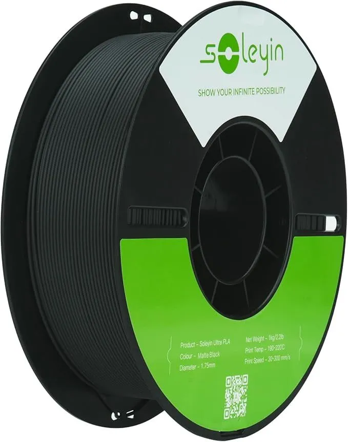 Creality Soleyin Ultra PLA 1kg 3D Printer Filament (1.75mm) - Black