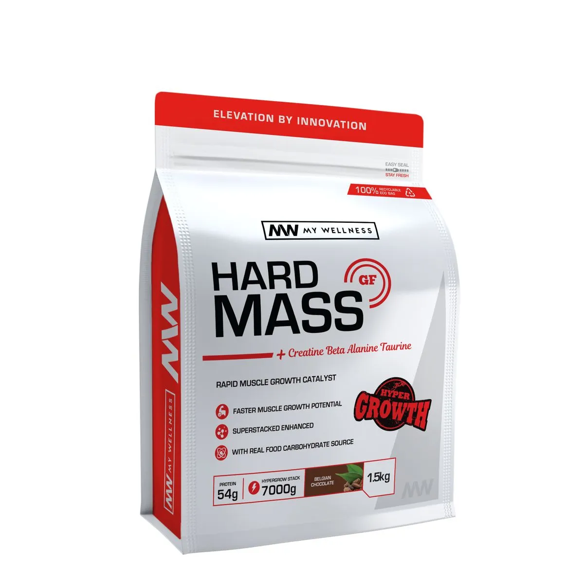 My Wellness Hard Mass Protein Powder 1.5kg - Chocolate