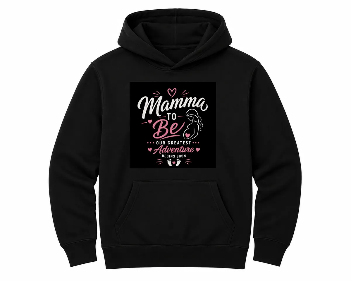 Mamma to Be Our Greatest Adventure Unisex Hoodie