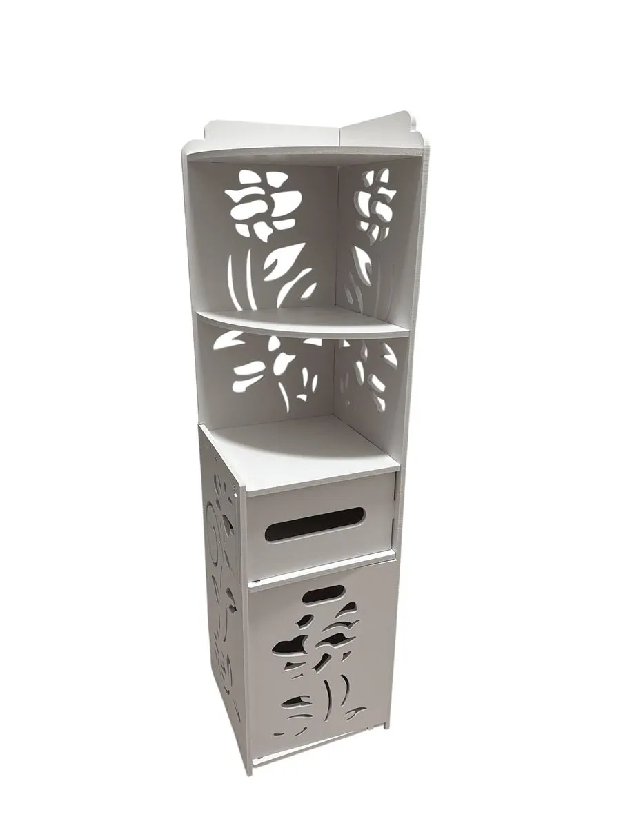 Simple and stylish bathroom storage cabinet with drawers(24x24x90)