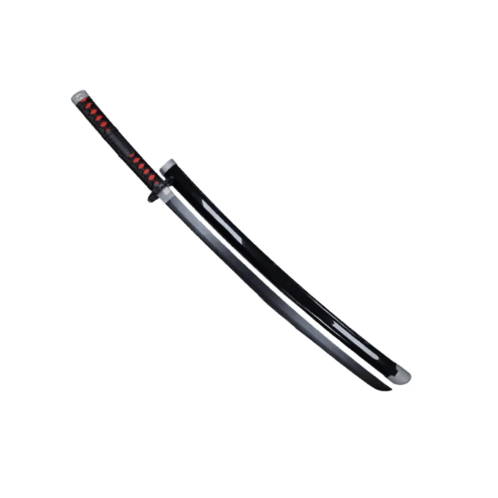 Black & Silver with Red Handle Plastic Training Sword - Fas3-14