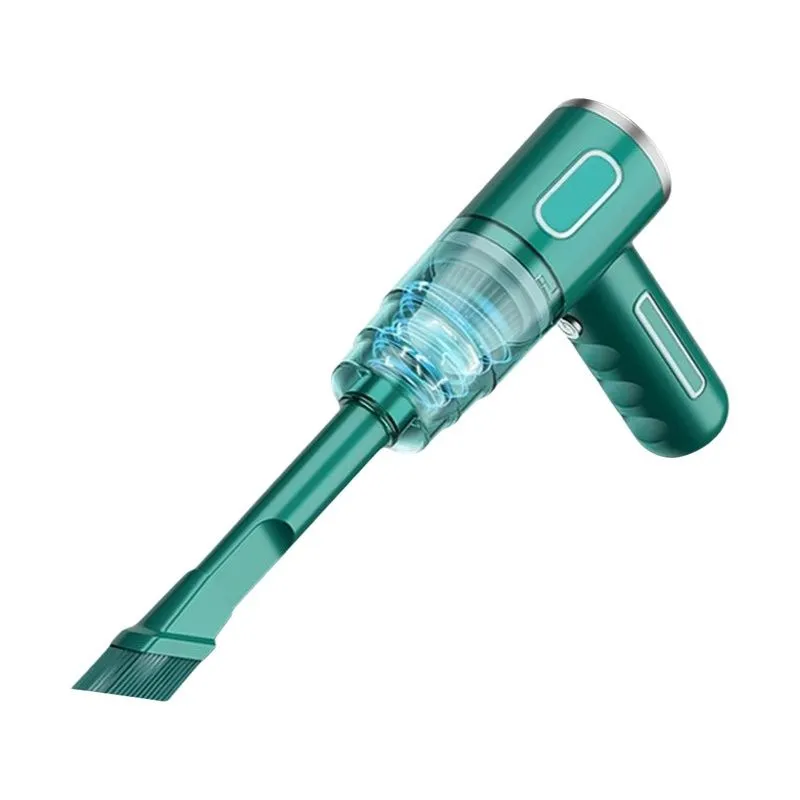 29000Pa Wireless Strong Suction Dust Catcher Cordless Handheld Wet Dry - green