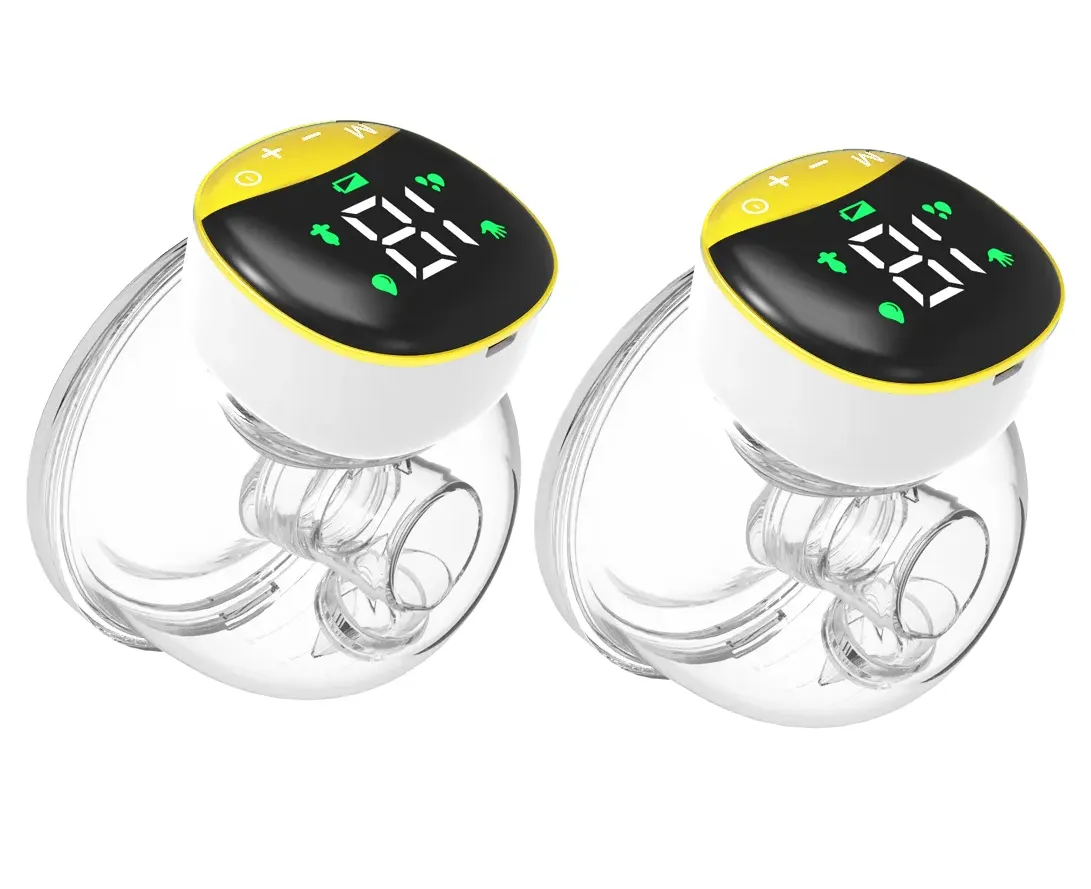 IPSTYLE Wearable Electric Breast Pump: Painless, Hands-Free, Portable - Gold