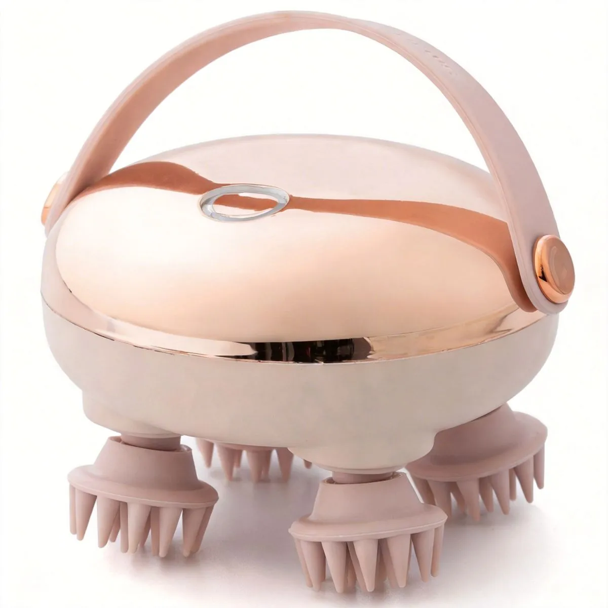 Rechargeable Scalp Massager with Red Light & Waterproof Body (4 Heads)