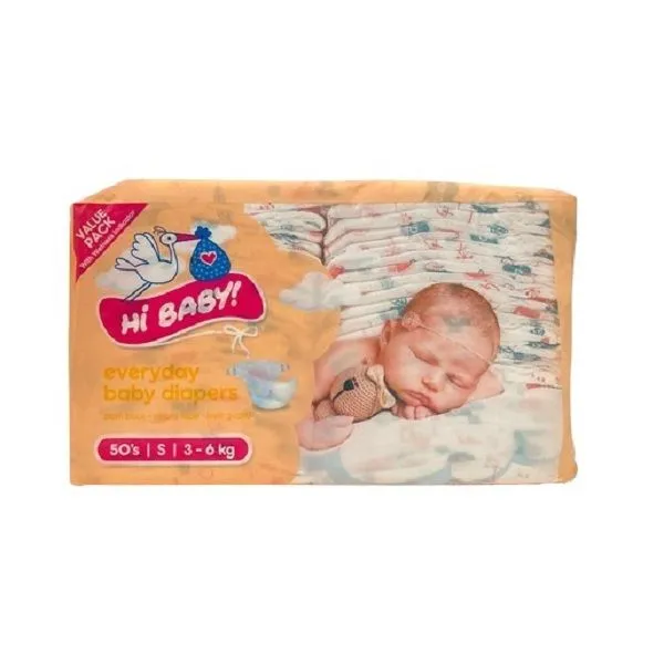 Hi Baby! Small Everyday Baby Diapers 50's