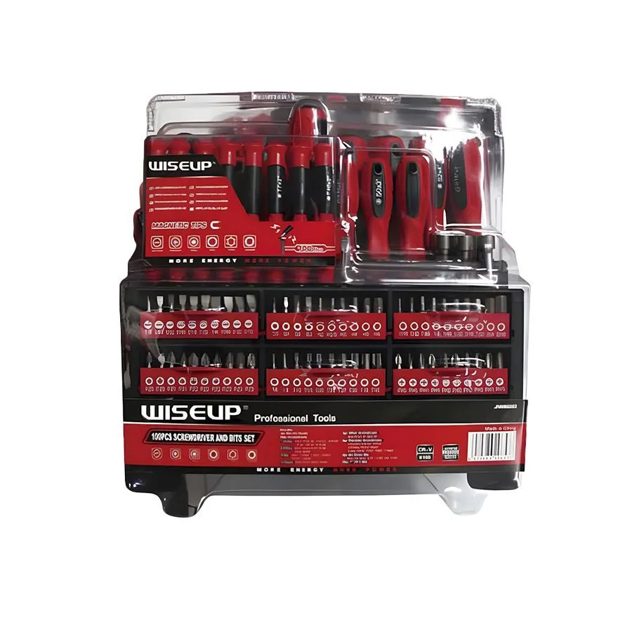 100 Piece Quality Non Slip Grip Magnetic Screwdrivers Set