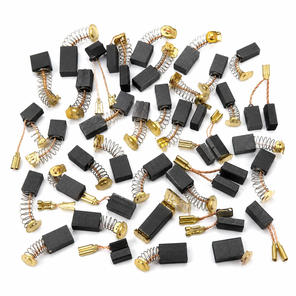 50 Piece Carbon Brush Replacement Kit For Power Tools & Motors