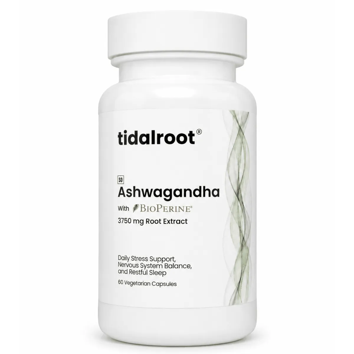 Ashwagandha (3750 mg Root Extract, with BioPerine , 60 Vegetarian Capsules)