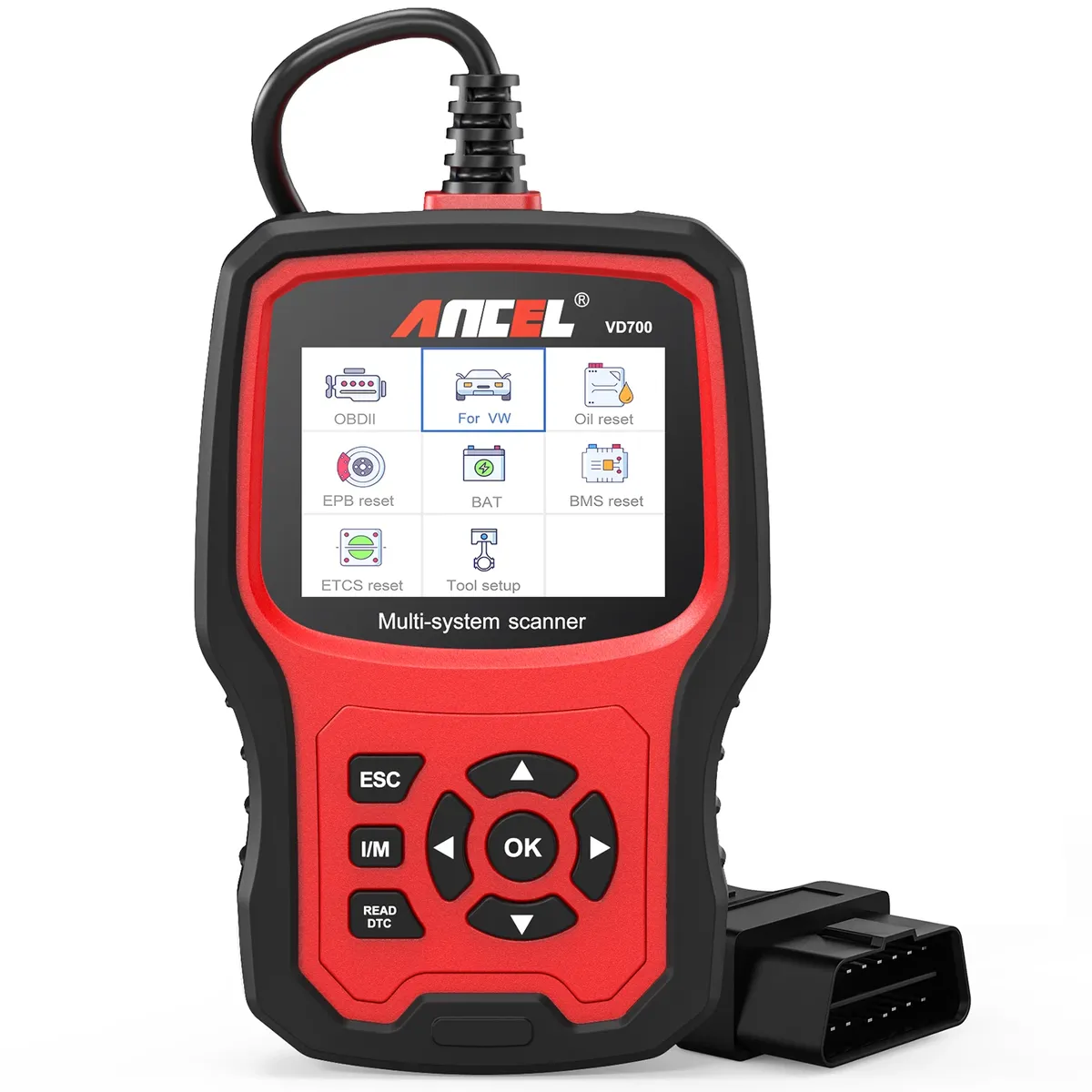 Ancel VD700 Diagnostic Scanner For Audi, VW, Skoda, Seat