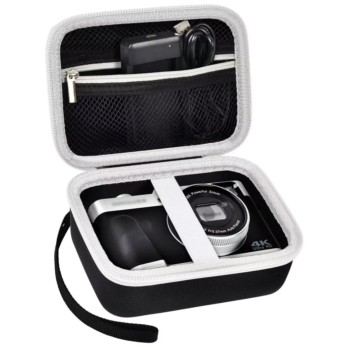 BotereuTech Hard Camera Case compatible with 4K 5K 48MP Black