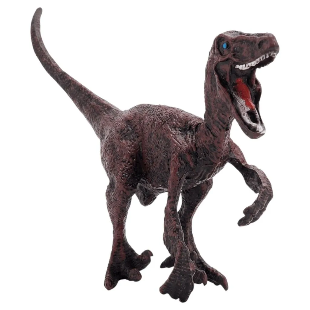 Realistic Velociraptor Kids Toy - Burgundy