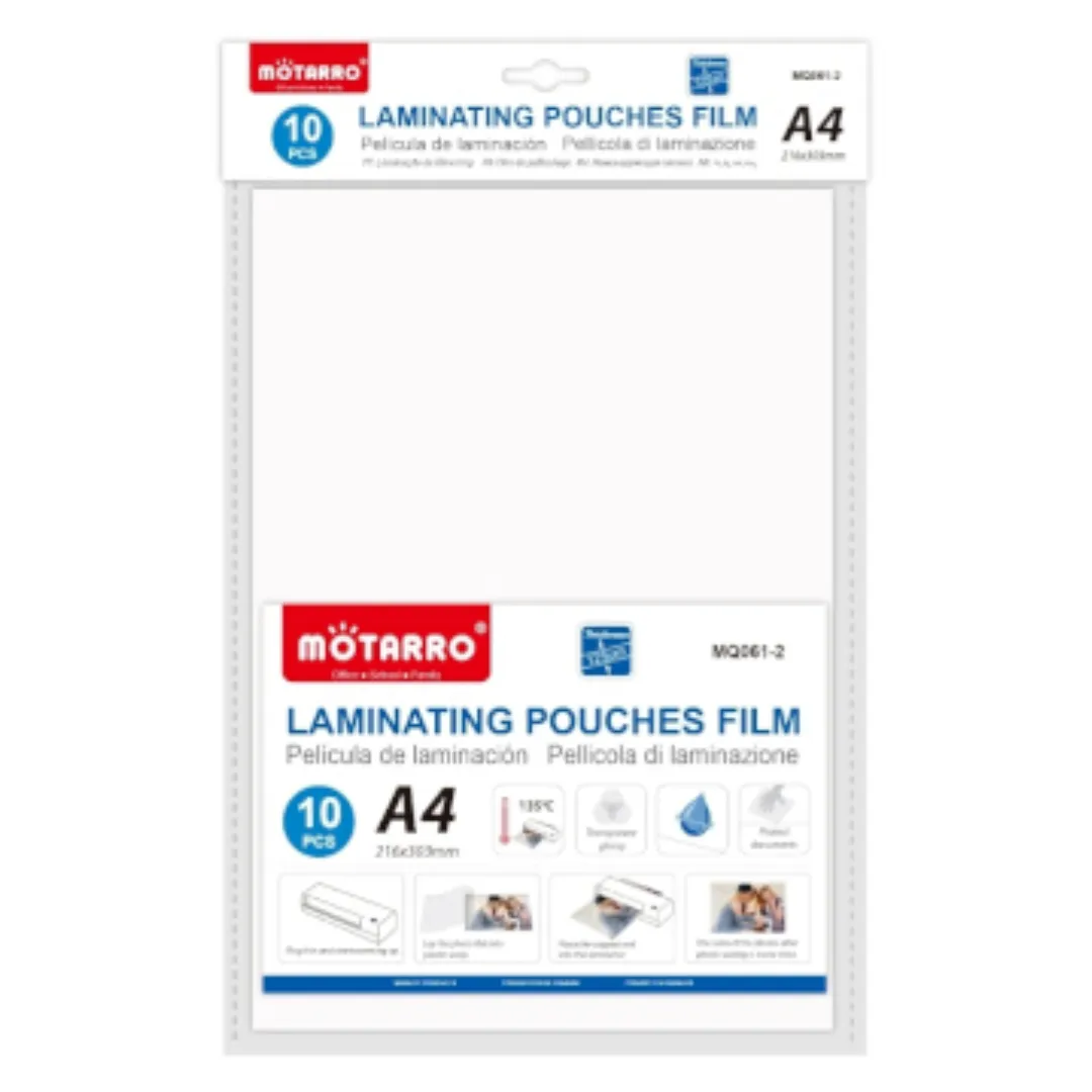 Motarro Laminating Pouches Film A4 216x303cm 10PCS