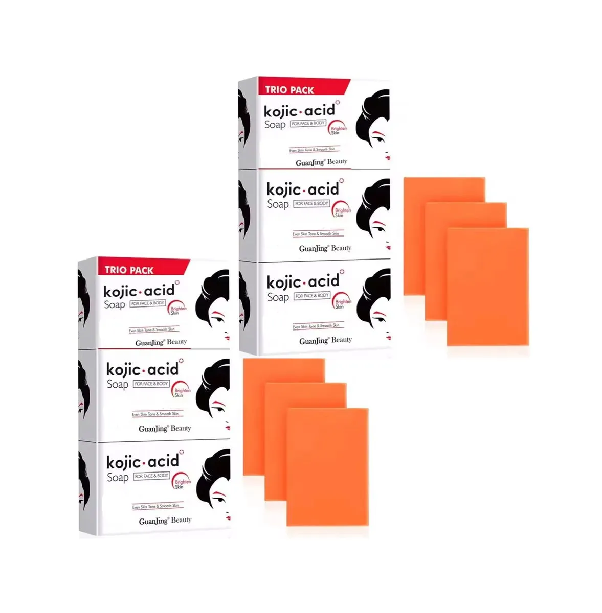 Kojic Acid Skincare Soap - 6 Pack