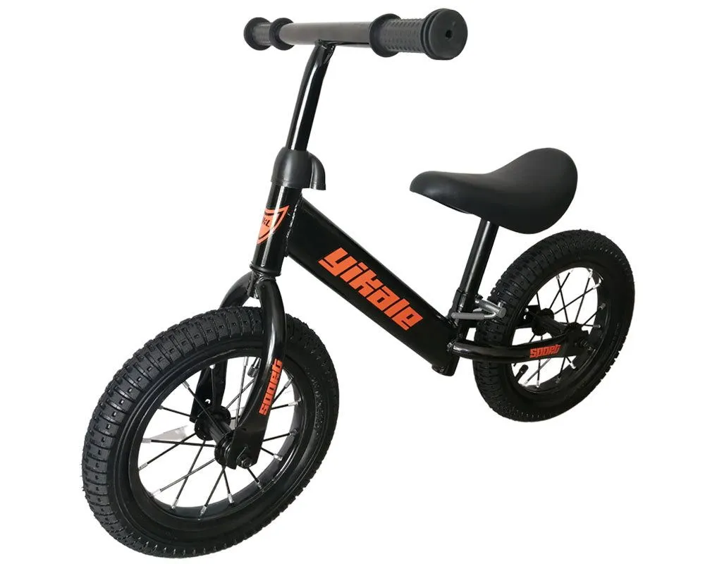 Kids Balance/ Push Bike 12" Rubber Wheels - Black