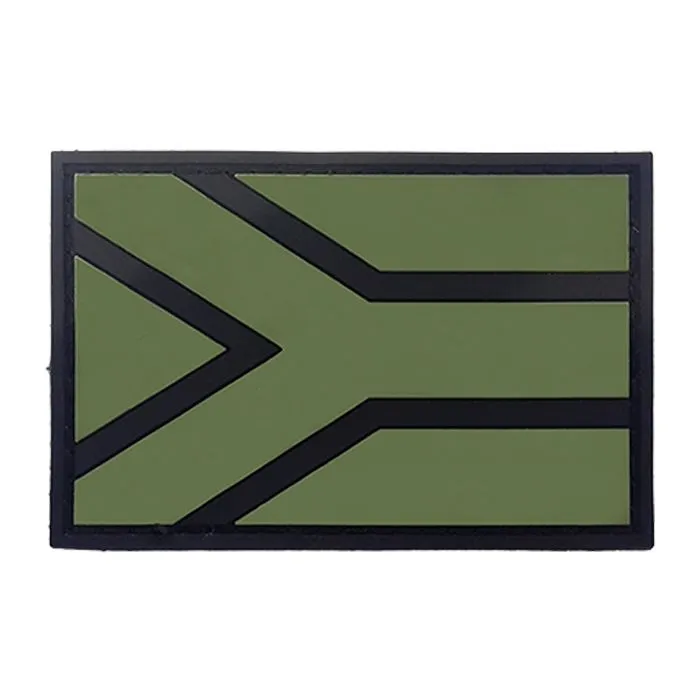 TacSpec SA Flag PVC Loop and Hook Patch - OD Green