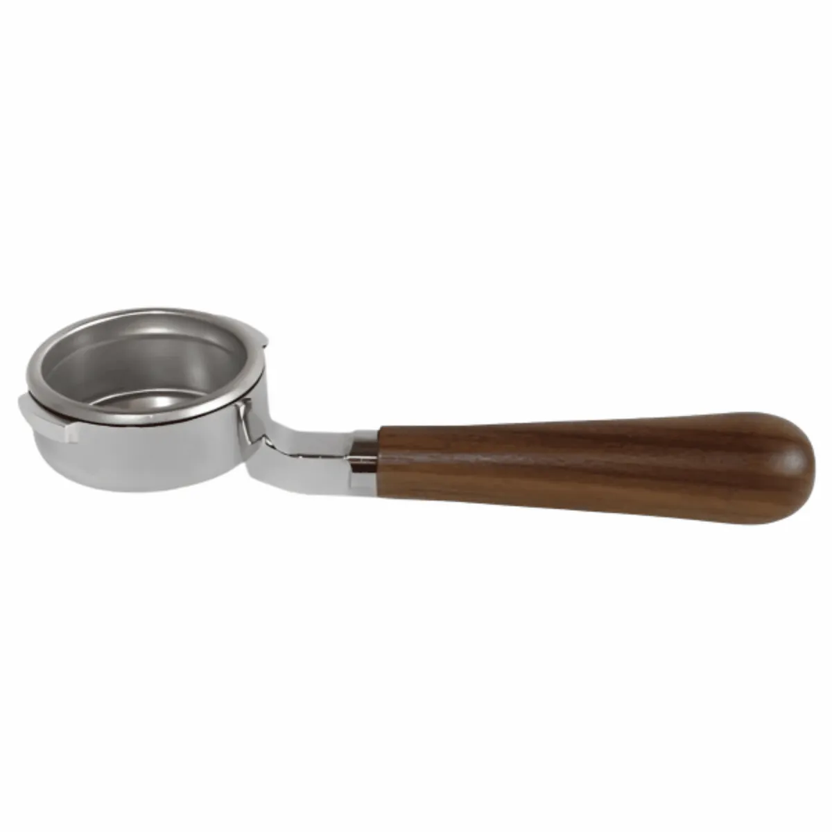Presso Walnut 58mm Bottomless (Naked) Portafilter for Gaggia Espresso