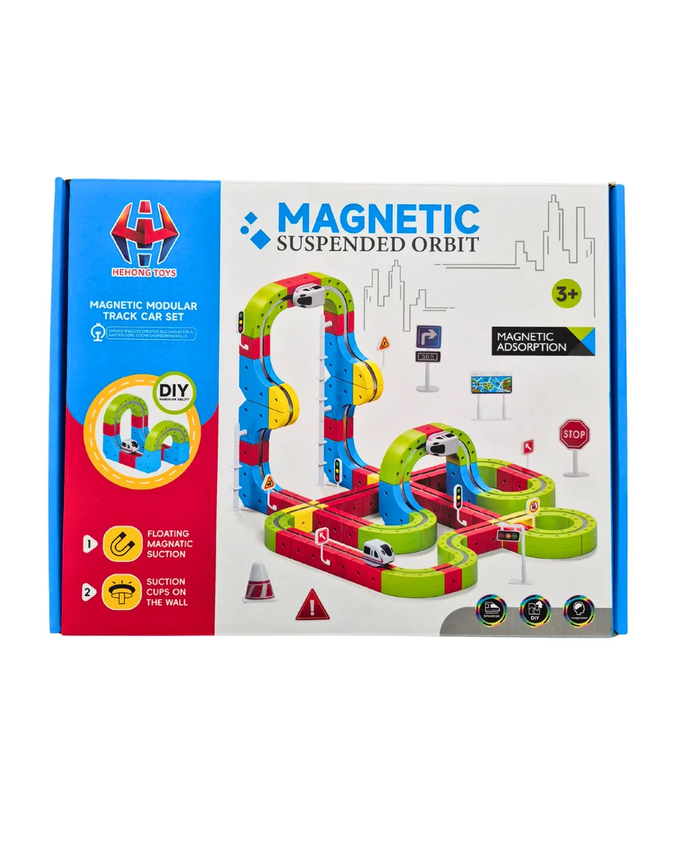 Magnetic Suspended Orbit Train Toy Track Set - 149 Pieces