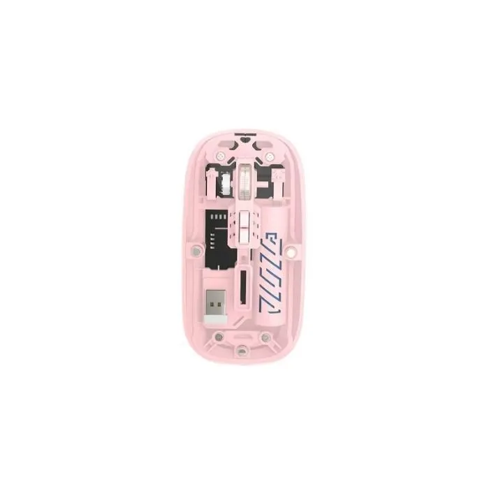Transparent Wireless Mouse | Bluetooth & 2.4GHz - Pink