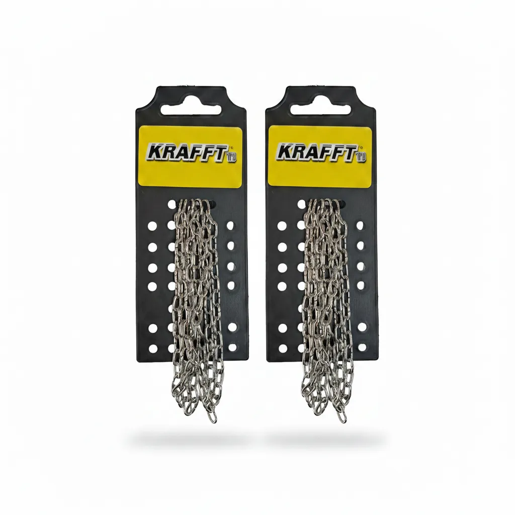 Brass Plated Clock Chain 1.6mm x 1m for Hanging Lightweight Items - 2 Pack