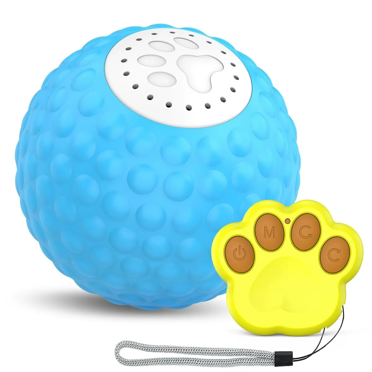 Interactive Toys Ball with Remote and LED for Dogs Cats,Durable Chew Toy