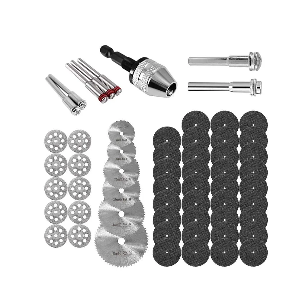 60 Piece Mini HSS Saw Blades Rotary Cutting Wheels Tool Kit