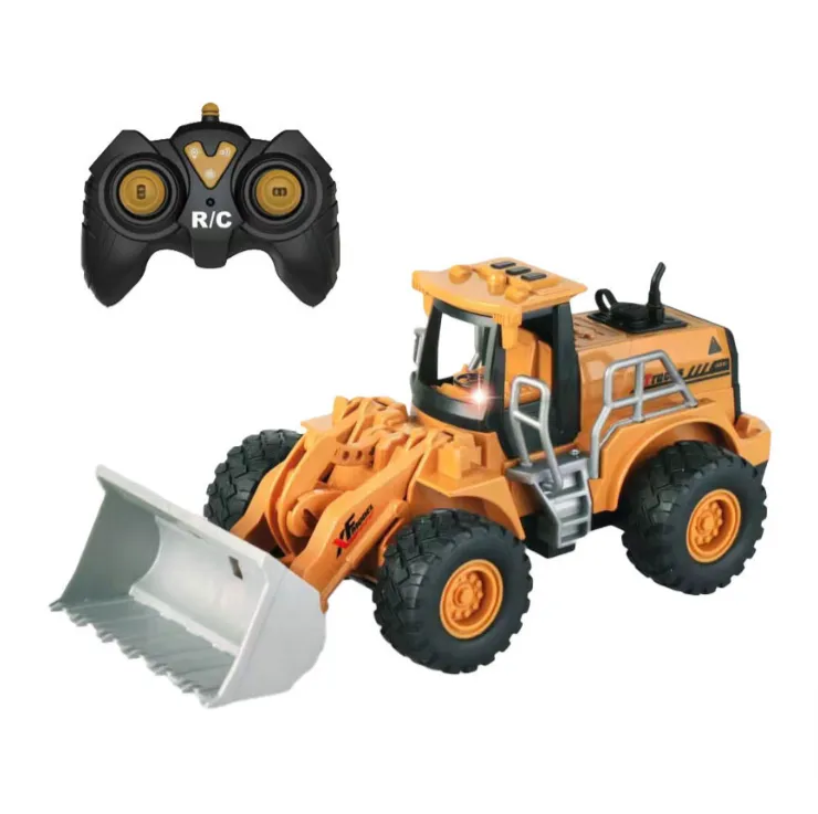 RC Bulldozer With Lights & Smoke Function - Remote Control Toy Vehicle