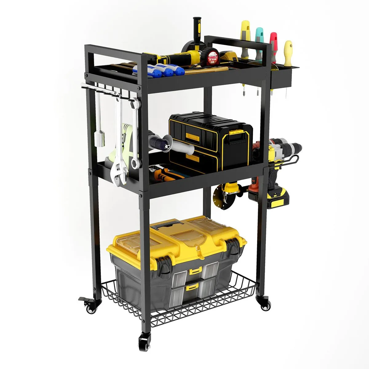 Tool Storage Cart,tool Storage Organiser,3 Shelf Cart Tool Cart