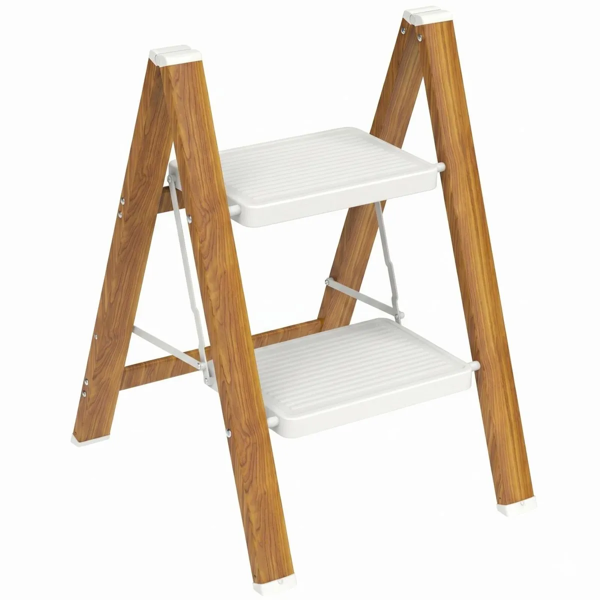 Folding 2 Step Ladder Lightweight Anti Slip Step Stool