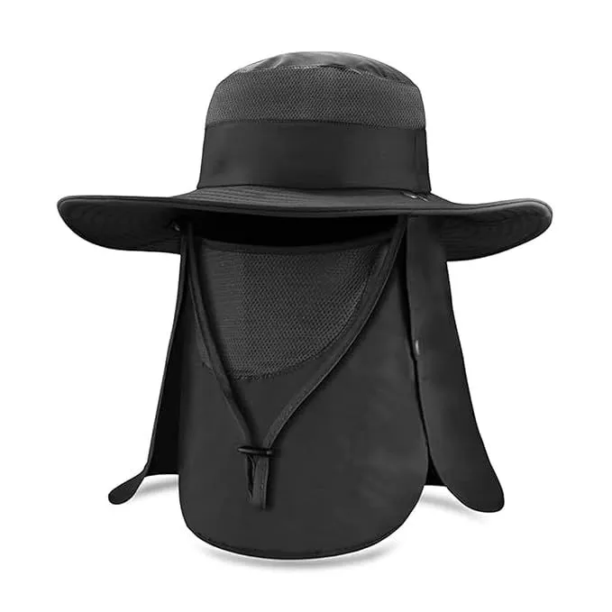 Unisex Bucket Hat for Fishing, Hunting, Camping - Black