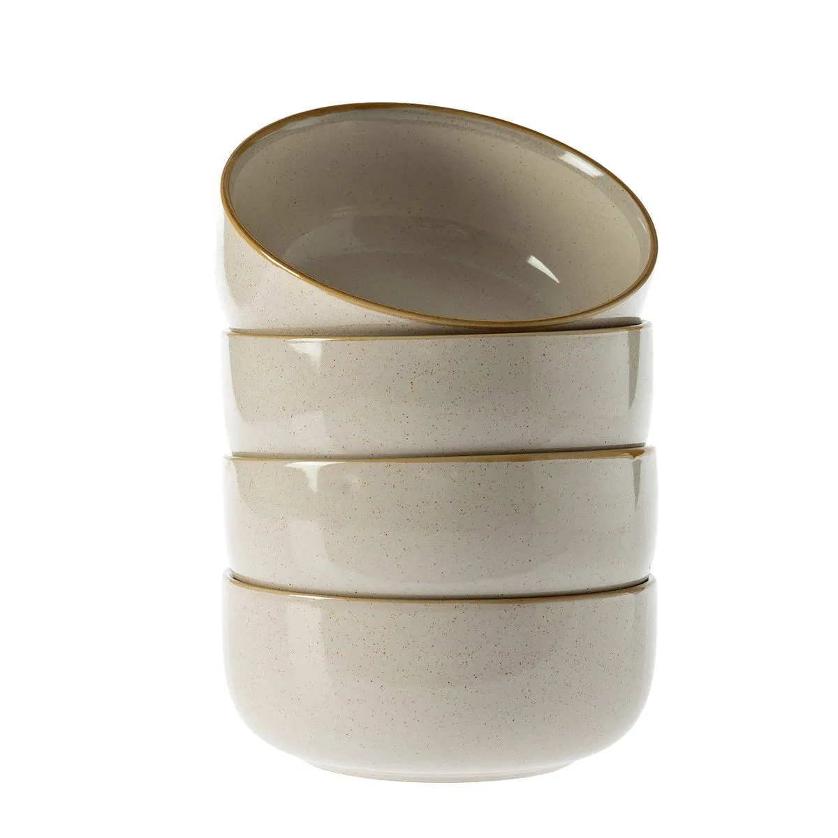 George & Mason - Aspen Cereal Bowl 4pk Cream