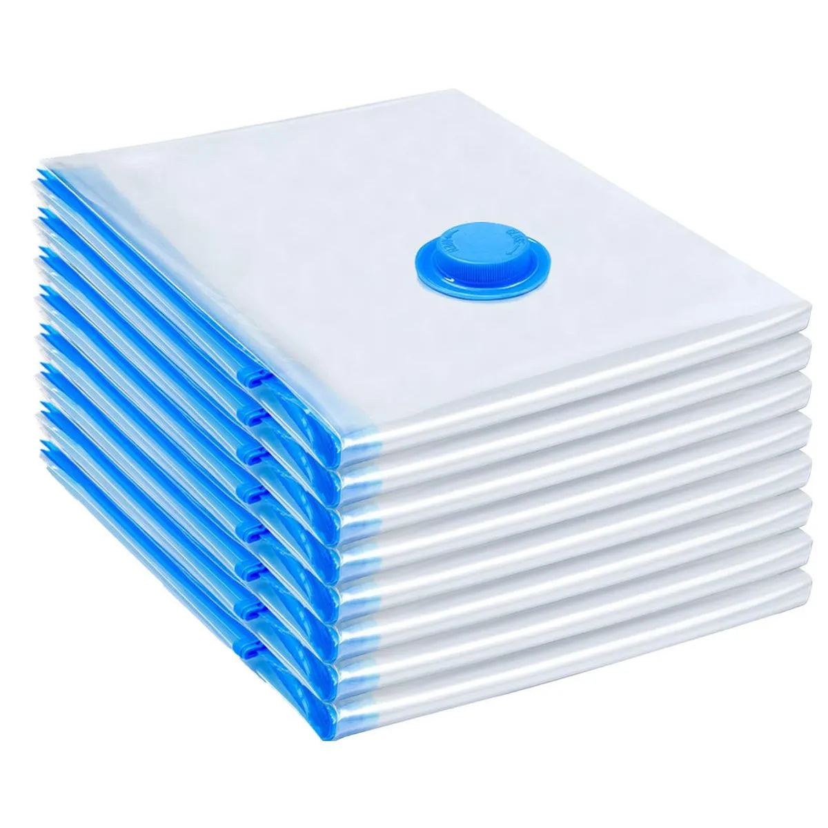 8 Pack Vacuum Storage Bags with Hand Pump for Clothes