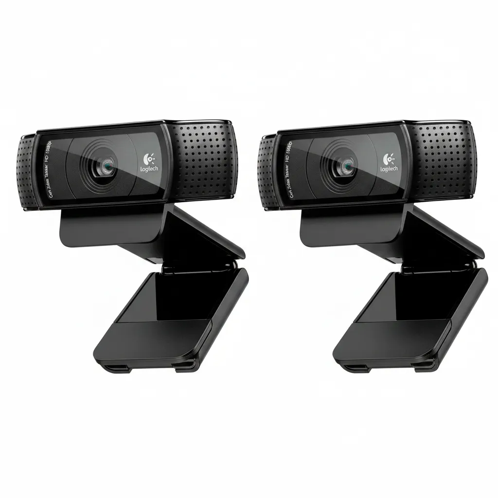 Logitech Full HD 1080p Webcam with Dual Microphones - 2 Pack