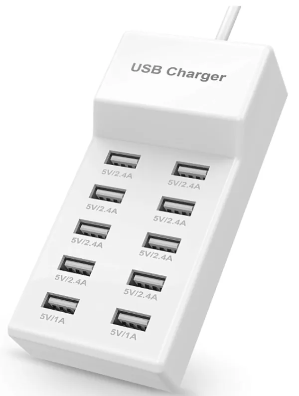 USB Charging Stations 50w10A 10 Ports Multiple Charging Block/Power USB