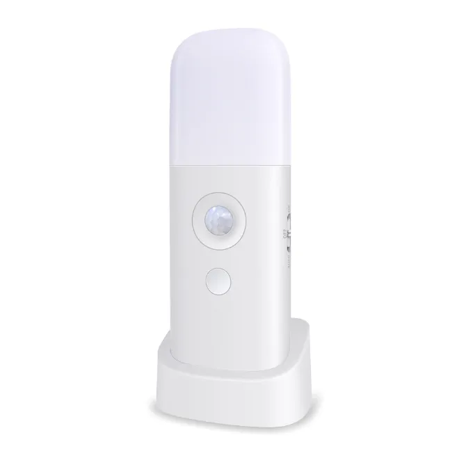 Portable night light, rechargeable, with three modes. Can be handheld