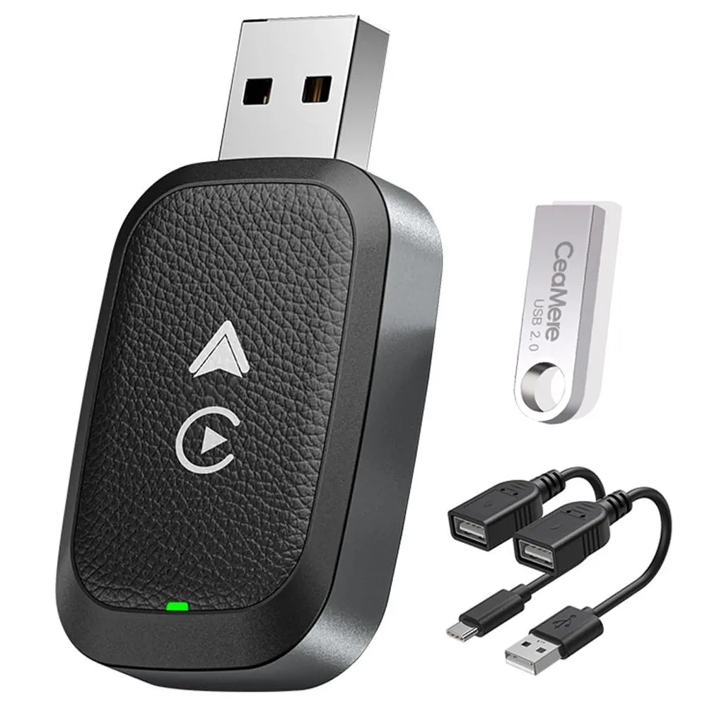 Wireless Carplay Adapter Compatible with Android Auto Carplay Dongle