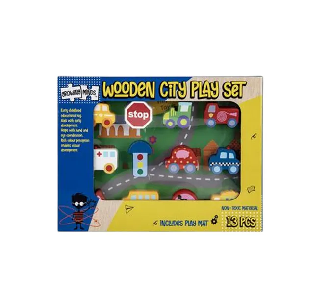Growing Minds - Wooden City Play Set