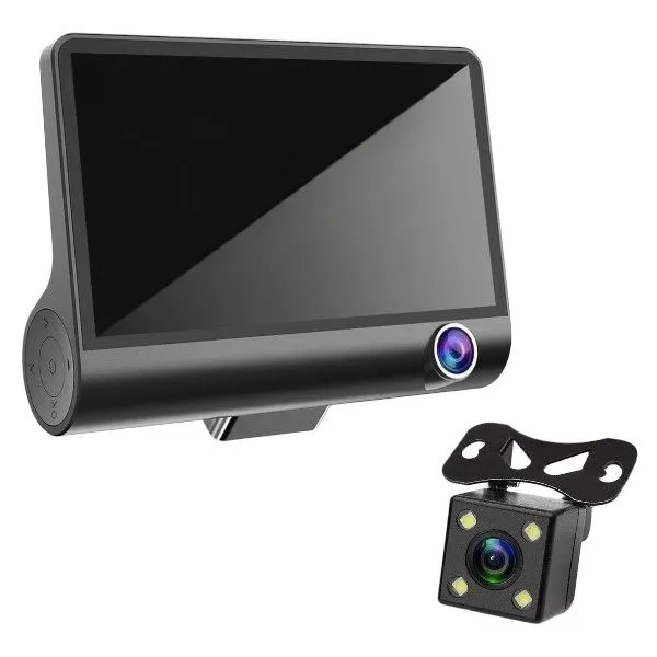 1080P Full HD Recording Dashcam With Night Vision - Black
