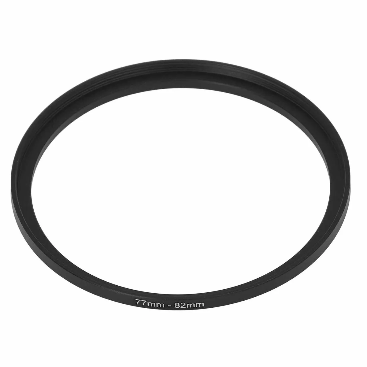 Black 77-82mm Filter Adapter Ring - For UV/CPL/ND Camera Lenses