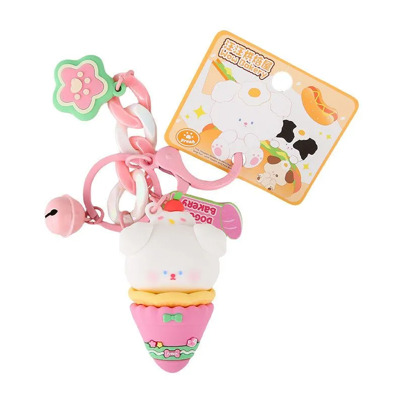 Want Want Bakery Ice Cream - Pink Keychain Daily Use