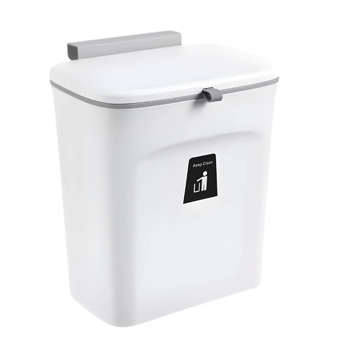 Bestby 9L Hanging/Countertop Kitchen Compost Dust Bin/Under Sink Trash Can