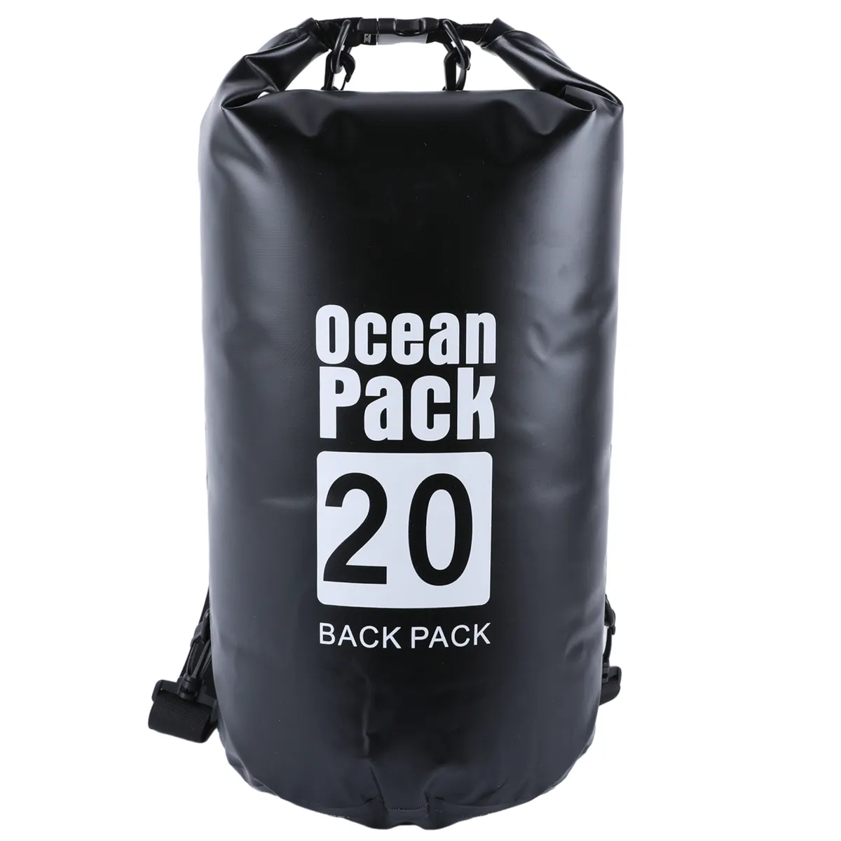 20L Waterproof Dry Bag Protection Outdoors Boating Camping Rafting - Black