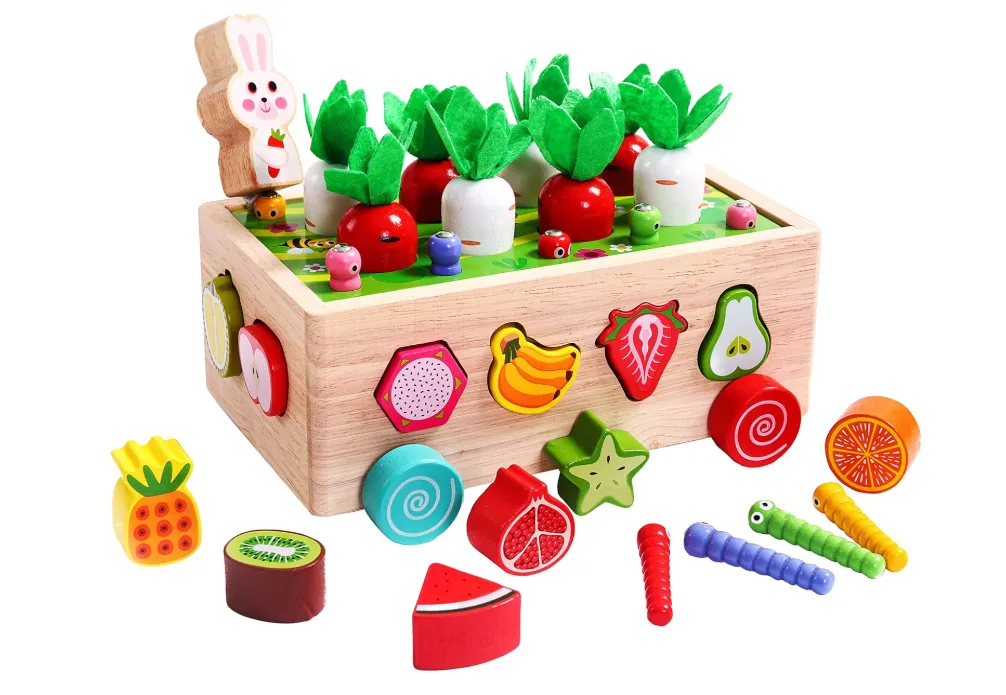 Colorful Wooden Educational Toy Set