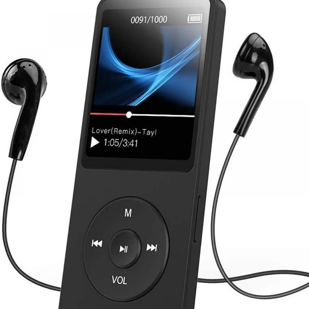 MP3 player 64GB BT5.3 2.4in speaker FM recorder e-book+earphones