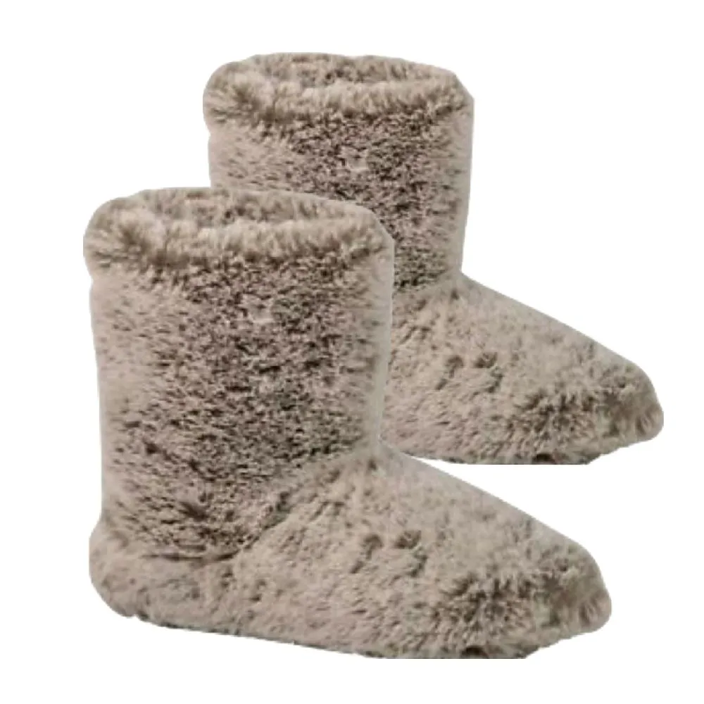 Home Soft Winter Microwave Heating Slippers - Brown