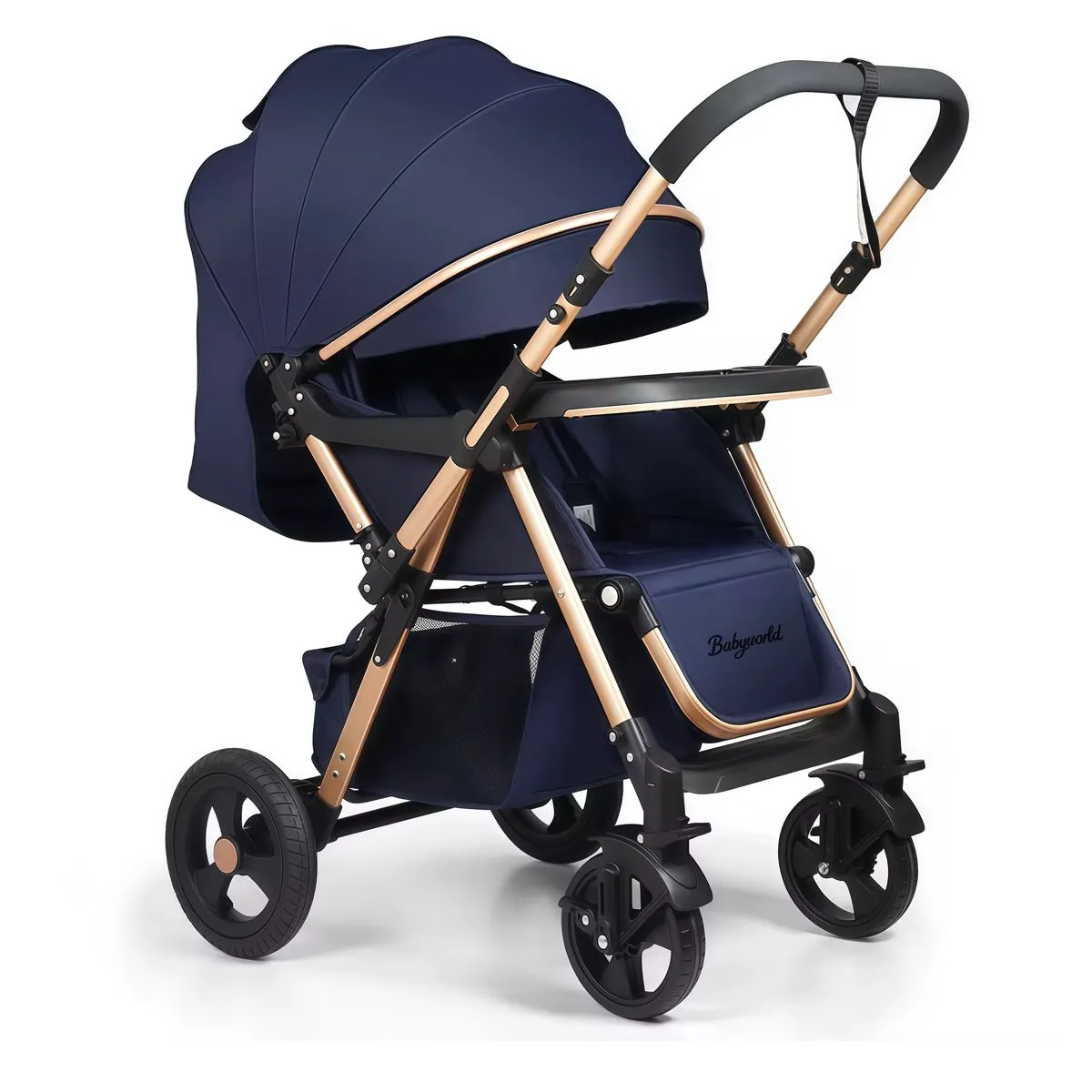 Babyworld High-Quality Full-Size Baby Stroller Travel System - Blue