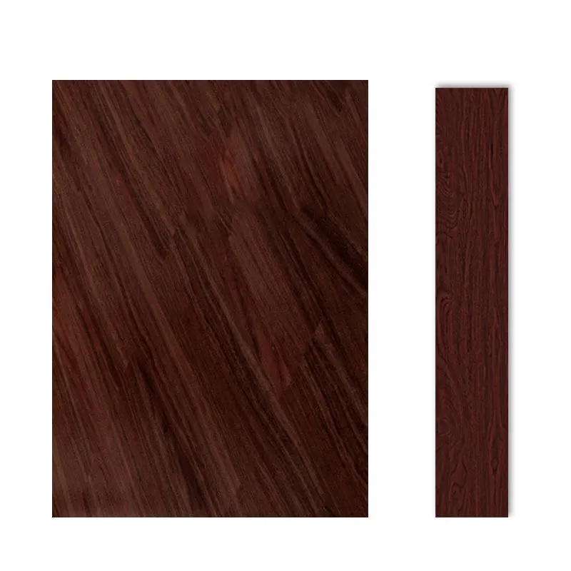 36Pcs 36"x6" Peel & Stick Floor Tiles Wood Pattern PVC Self Adhesive Vinyl - Dark Brown Wood