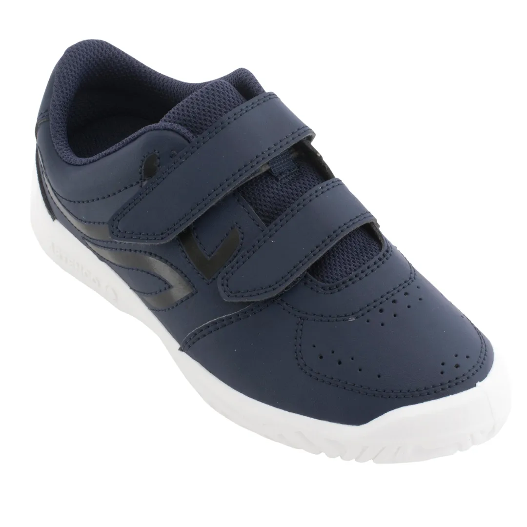 Decathlon - Kids' Durable Rip-Tab Shoes - TS100 - Navy Blue and Black