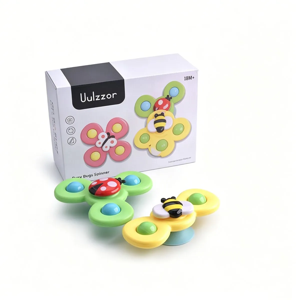 Suction Cup Spinner Toy For Babies & Toddlers - 3 Piece
