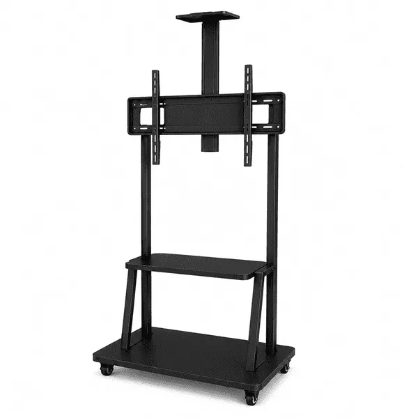 Mobile TV Trolley Stand with Shelf 40-75 Cart for LED LCD TVs