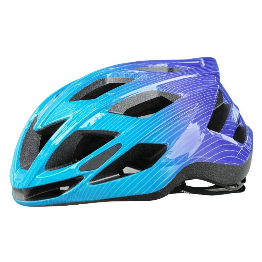 Kids Cycling Helmet (4-14Yrs, 54-58CM) - 19 Vents, PC+EPS Integrally Molded - Gradient Blue